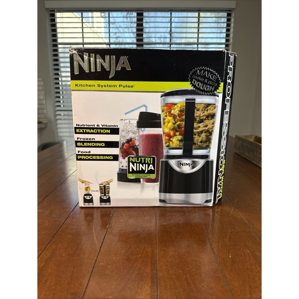 Ninja Kitchen System Pulse Blender Set BL201 Black Brand New In Box Unopened